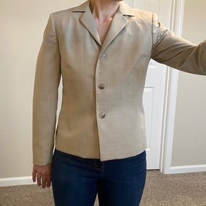 Ann Taylor Tan Blazer Suit Jacket 2P